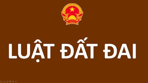 luật đất đai 2013 văn bản hợp nhất